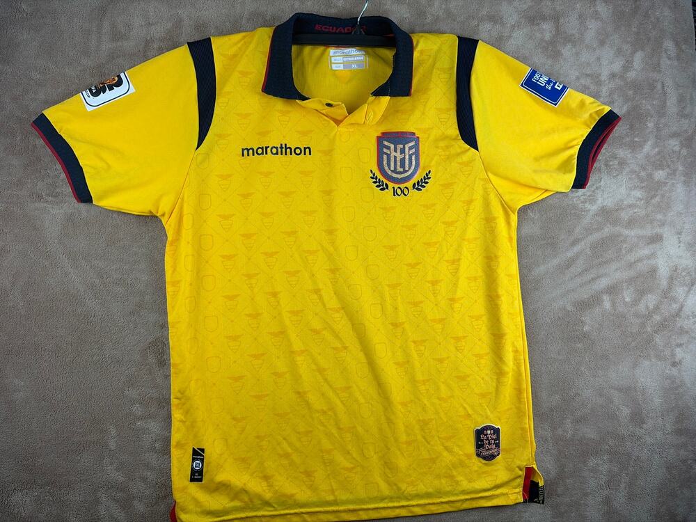 Marathon Ecuador FEF 100th Anniversary Goalie Centennial Jersey White NWT Size S